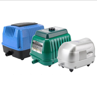 Pompe à air pour bassin à oxygène Resun 17-230W, rectangulaire, 100W, 220V, 110V, compresseur d'air pour hydroponie, aquariums, faible bruit, haute pression