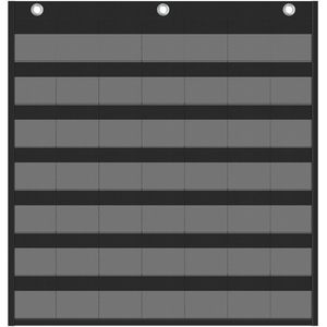 Classroom <b>Calendar</b> Pocket Chart 45 Pockets Durable Fabric Monthly Time Management For Kids Learning Back To School - Product Image 2