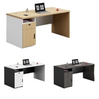 Combinaison bureau et chaise pour personnel, table de 1,2 m/1,4 m, petit bureau d'ordinateur professionnel, minimalisme moderne