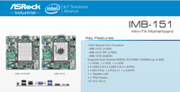 Carte mère industrielle Mini-ITX pour ordinateur embarqué Asrock IMB-151 IMB-151D IMB-151D-TE IMB-151D-WF 1MB-140D IMB-190 J1900