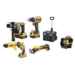 Ensemble d'outils électriques DeWalt 20V Max Lithium-Ion sans fil avec coffret et niveau laser - Product Image 1