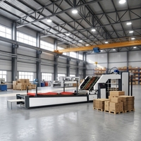 Machine de laminage de carton ondulé entièrement automatique à grande vitesse pour la production de cartons