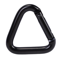 Mousqueton porte-clés grand triangle mousqueton d'escalade extérieur en alliage d'aluminium clip lanière sangle