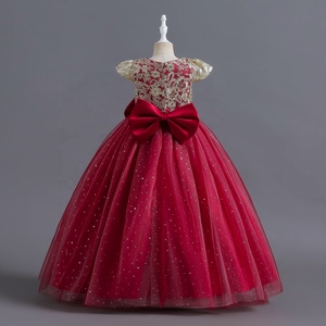 Nuovo abito <span class=keywords><strong>da</strong></span> sposa estivo per bambini e fiori per festa di compleanno abito <span class=keywords><strong>da</strong></span> cerimonia per bambini e bambine con pizzi e fiori - Product Image 4