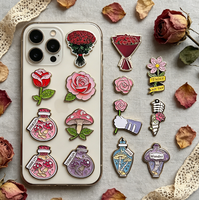 Badges autocollants métalliques créatifs personnalisés, décorations de coque de téléphone imprimées UV en forme personnalisée, cadeaux imitation antique moderne sur mesure