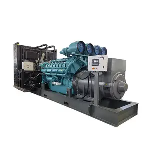 Factory directly sale price 1400kw open silent diesel generator price with Perkins 4016TAG1A 1.4mw genset price