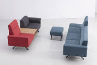 Canapé de bureau moderne de haute qualité, ensemble simple, OEM, style acier inoxydable, emballage personnalisé