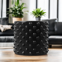 Mini pot de fleur en céramique noire intérieur et extérieur argile succulente Cactus jardinière Kit pépinière et décor de sol à la maison