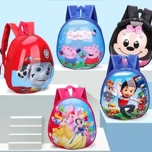 Venta al por mayor de mochilas escolares de dibujos animados pequeños para niñas y niños mochilas escolares de PVC impermeables para guardería