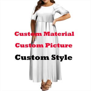 Nouvelle robe maxi élégante à imprimé tribal polynésien, design White Sunday, cadeau personnalisé pour la fête des mères, robe pour femmes grande taille, vente chaude - Product Image 5