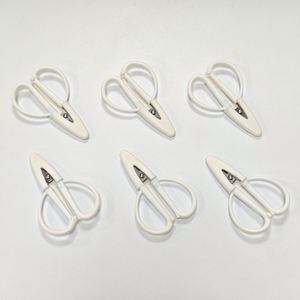 Cream Color Stainless Steel Simple Mini Sharp Embroidery <b>Scissors</b> Silicone Cover Portable Travel <b>Sewing</b> <b>Scissors</b> for DIY Crafts - Product Image 5