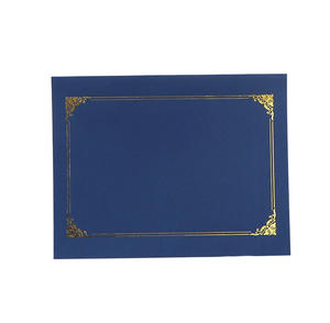 Porte-documents en papier A4 avec logo personnalisé, couverture de certificat, porte-diplôme, porte-documents pour cadeau promotionnel. - Product Image 1