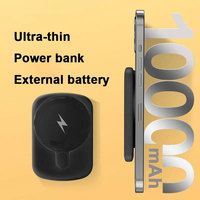 Banque d'alimentation sans fil magnétique portable de haute qualité, charge rapide, mini, mince, 10000 mAh, multicolore