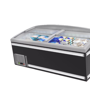 Siêu Thị Thương Mại Năng Lượng Hiệu Quả Có Thể Điều Chỉnh Trực Tiếp Công Suất Lớn Hiển Thị Trượt Cửa Kính Ngực Đảo Tủ Lạnh - Product Image 3