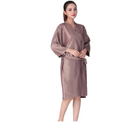 Peignoir de massage et de beauté personnalisable avec LOGO, Kimono durable, Robe de bain pour salon de coiffure et spa