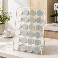 Support à capsules de café Cactus, 52 compartiments, double face, rotatif, en métal, organiseur de capsules de café, support de rangement pour capsules Nespresso, comptoir