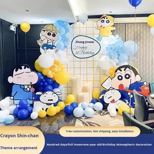 Decorazione per Feste con Cartellone KT di Crayon Shin-chan per Primo Mese del Bambino, 100° Giorno, Primo <span class=keywords><strong>Compleanno</strong></span>, Sfondo per Ragazzi e Ragazze Felici - Product Image 2