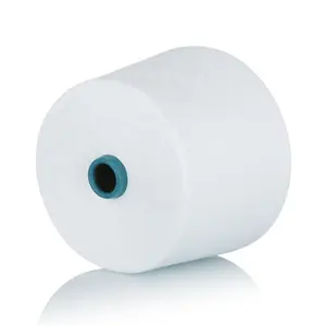 Toptan beyaz 21s/1 tekstil örgü ve dokuma için %  savlo ham beyaz Polyester pamuk ipliği T-shirt çorap anti-boncuklanma iplik