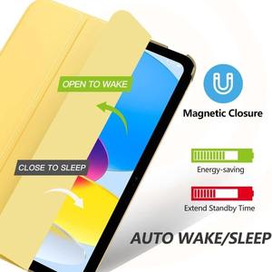 Étui pour tablette iPad 11e génération, étui rigide semi-transparent en PC à trois volets, couverture complète, étui anti-chute pour tablette - Product Image 4