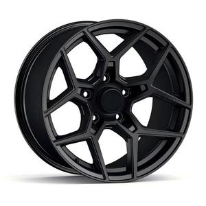 Fabrikant-op-maat gemaakte hoogwaardige matzwarte 5-spaaks gesmede velgen 18-20 inch Y-spaaks lichtmetalen velgen met diepe lip - Product Image 1