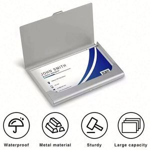 Wholesale Custom Logo Id Cardcase Business <b>Box</b> Credit Card Holder for Men Women Promo Gift - Product Image 3