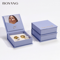 Boîte d'Emballage Personnalisée Magnétique en Carton Façon Livre pour Bijoux, Boucles d'Oreilles et Colliers, Nouveau Style