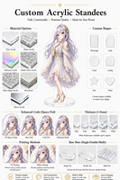 Support acrylique personnalisé pour figurine anime en mica, avec dorure à chaud, fente unique, découpe laser