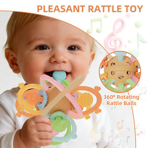 Nuevos Juguetes <span class=keywords><strong>Sensoriales</strong></span> para Bebés: Sonajeros y Mordedores Manhattan Ball de Grado Alimenticio - Product Image 2