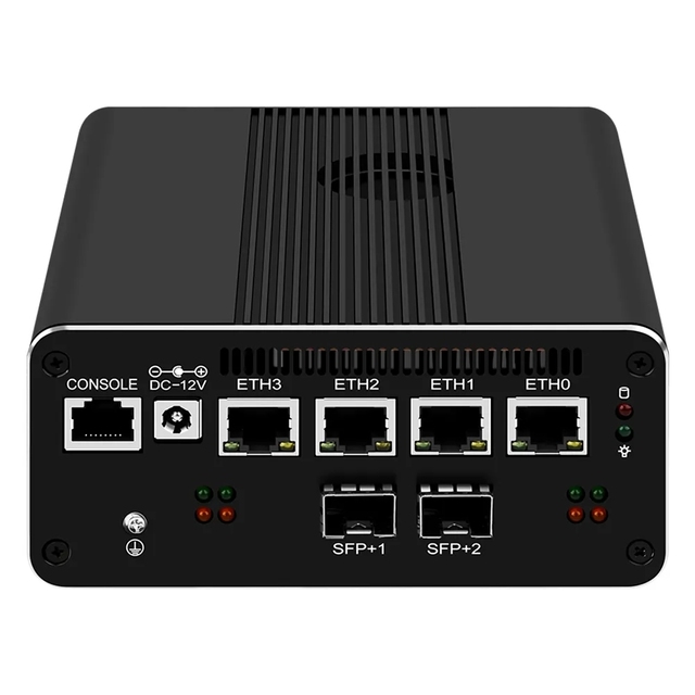 Fanless Mini PC In-tel I3-N305 N200 N100 12th Gen Industrial Computer with 2*10G SFP Optional Pfsense Soft Router for Business