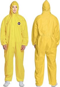 일회용 PP 부직포 SMS 미세 다공성 PPE 안전 작업복 보호 Coverall 세트 정전기 방지 방수 전체 보호 - Product Image 3