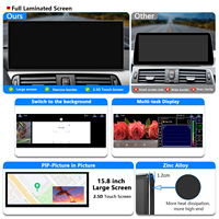 Snapdragon 665 Android 14 15.8 "Navigation GPS de voiture pour BMW série 5 E60 E61 E62 CCC lecteur multimédia Carplay DSP WIFI