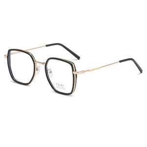 Anti Radiation <b>Blue</b> Light Blocking Glasses Frames PC <b>Material</b> Quadrilateral Design For Round Face Unisex Summer 2021 - Product Image 3