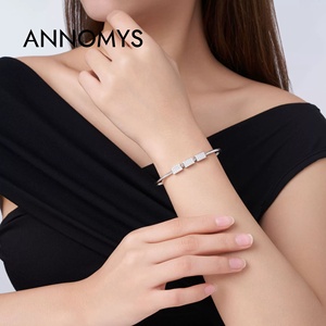 Pulsera de Plata S925 al por Mayor con Piedras VVS Melee Brillantes de Moissanita, Resistente al Deslustre, Hipoalergénica, de Lujo, Unisex - Product Image 4