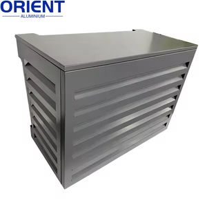 Matériaux de construction décoratifs, découpe laser murale, couverture de climatisation en aluminium pour extérieur - Product Image 1