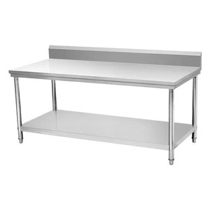 โต๊ะ<span class=keywords><strong>ทำงาน</strong></span>ครัวสแตนเลส โต๊ะเตรียมอาหาร โต๊ะ<span class=keywords><strong>ทำงาน</strong></span>เชิงพาณิชย์สำหรับร้านอาหาร - Product Image 1