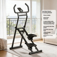 Escaladeur de fitness multifonction à commande magnétique pour usage domestique, résistance réglable sur six vitesses, stepper amincissant brûle-graisses