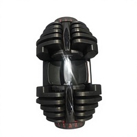 Ensemble d'haltères et de barres réglables et amovibles pour hommes, 24/40 kg, équipement de fitness domestique