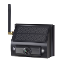 Caméra sans fil solaire 2,4 G à aimant puissant, écran 7 pouces, vision arrière inversée, BSD DVR, étanche IP68 avec vision nocturne