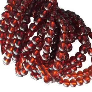 Natural Orange mandarin Garnet round beads bracelet jewellery