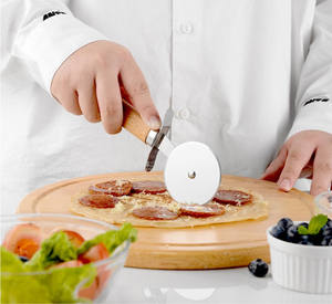 Ensemble d'ustensiles de cuisine avec poignée en bois en acier inoxydable, 9 pièces, gadgets, nouveauté - Product Image 6