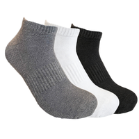 Chaussettes de sport pour hommes, personnalisées, solides, pour le cyclisme, avec soutien de la voûte plantaire, respirantes, en maille, coupe basse, pour la course à pied