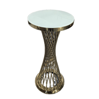 Table de gâteau de mariage en acier inoxydable Table de mariage de luxe durable et bon marché Offres Spéciales