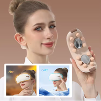 Meistverkaufter Intelligenter Augenmassagegerät mit Wärme, Vibration, Luftkompression, Heiß-Kalt-Therapie, 5 Entspannungsmodi, Zeitsteuerung, Typ-C
