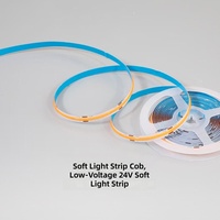 Penjualan Panas COB LED Strip IP20 Tidak Tahan Air Pencahayaan Seragam Tanpa Sambungan 528 LED/m 12V/24V Pemasangan Mudah