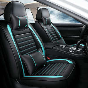 Coprisedili Auto in Pelle Verde, Eleganti e Traspiranti, Universali per Tutte le Stagioni, per <span class=keywords><strong>Opel</strong></span> Astra <span class=keywords><strong>Corsa</strong></span> Mokka Crossland - Product Image 1