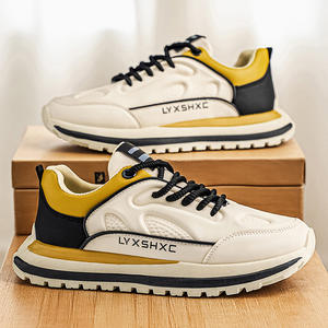 Chaussures décontractées tendance pour homme, style papa, en maille et dentelle, à enfiler, semelle souple, motif floral, pour toutes les saisons (printemps, automne) - Product Image 4