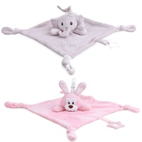 Doudou transfrontalier pour bébé, jouet en peluche sûr pour la dentition, marionnette à main pour nourrissons de 0 à 1 an, aide au sommeil apaisant