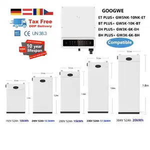 LiFePO4 solare 48V 100Ah 5kwh 10kwh 15kwh 20kwh batteria litio io sistema di accumulo di energia domestica