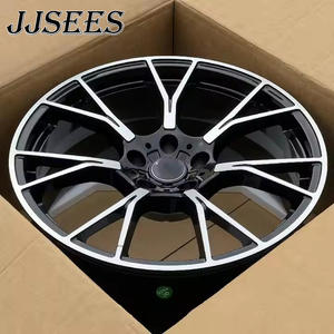 JJSEES Llanta de coche de pasajeros escalonada de 18, 19, 20 pulgadas, con acabado negro mecanizado, 5X112 5X120, para <span class=keywords><strong>BMW</strong></span> M2 M3 M4 F10 F25 F30 E36 - Product Image 5