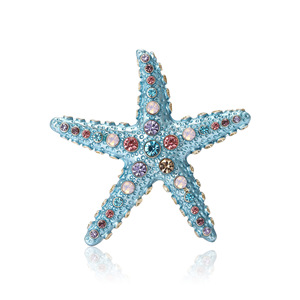 Broche Étoile de Mer en Strass – Design Haut de Gamme Élégant et Tendance – Épingle de Corsage - Product Image 1